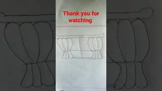 Window curtain drawing ||@VTdrawing22
