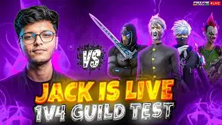 🔴FREE FIRE LIVE 😎 1v1 GUILD TEST | TEAM CODE GIVEAWAY 🗿 ❤️ | #freefirelive #gyangaming #shortsfeed