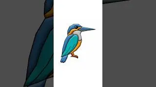 How to Draw and Color a Kingfisher | Join the Dots for Kids  | Kids Fun Art | Connect & Create