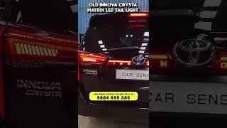 Innova Crysta Matrix LED Tail Lights 🔥 | Aftermarket Tail Light Upgrade | Car Sense #shorts