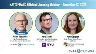 MATTO-MASC Efficient Licensing Webinar, December 12, 2025