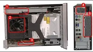 Fonte ATX comum em Servidor HP 6005