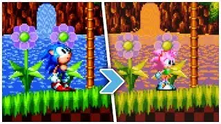 Sonic Mania ✪ Classic Amy in Encore Green Hill Mod