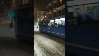 Frozen Streets & Oslo Tram in 4K 🚋❄️ | Norway Winter Magic 🇳🇴#oslo #norway #OsloTram #snow #viral