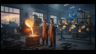 Precision Engineering: Fishing boat propeller manufacturing process at Pakistan.