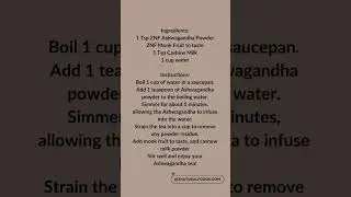 Soothing Herbal Blend: Ashwagandha Tea for Wellness