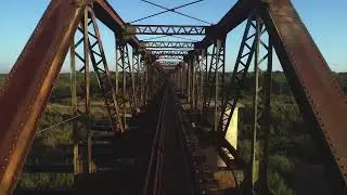 Kruger Shalati - Train on the Bridge (Kruger National Park, South Africa)