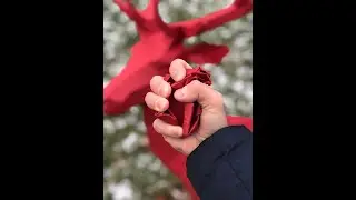 Полигональные Олени из картона одни движением. Papercraft