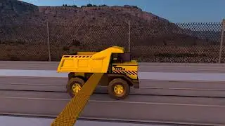 Hauling a Tonka toy truck in American Truck Simulator | B4RT Mac trailer
