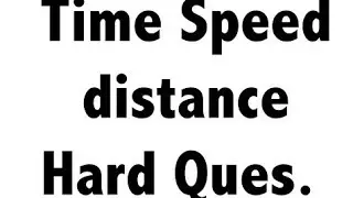 Distance and speed/samay aur kary