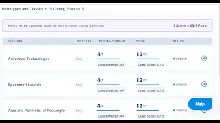Prototypes and Classes in JavaScript essentials Js Coding Practice 5 answers| Nxtwave intensive 2.0