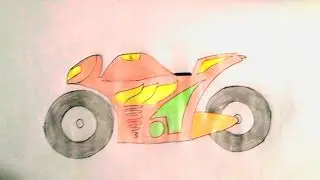How to draw bike easy/easy drawing/easy bike drawing