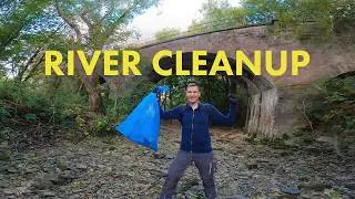 We cleaned a dry river bed! | Pick up Trash! #unsereFl&uuml;sse