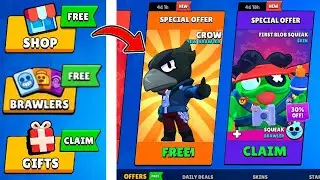 ✅ I Got FIRST BLOB SQUEAK and CROW! 🎁 FREE GIFTS AND QUEST REWARDS + Box Opening - Brawl Stars