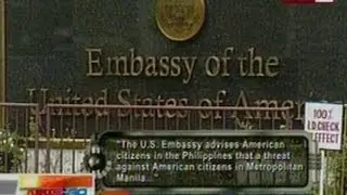 NTG: US Embassy sa Pilipinas, naglabas ng security alert