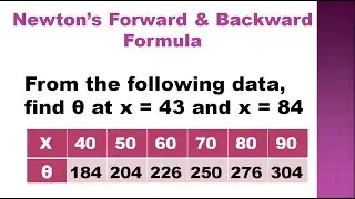 SNM | MA3251 | Unit 4 |Interpolation|Newton's forward & backward difference formula|Problem in Tamil