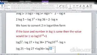 Logarithm chapter 13