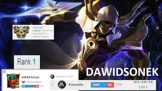 DAWIDSONEK - Kassadin mid vs Yasuo | ON EUW MASTER TIER SMURF