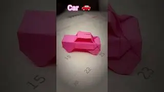 easy origami car🚗 #papercraft #viral #trending #forkids #ytshorts #car #toys #cute #funny #shorts