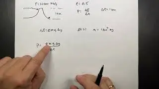 Calculating Power from a Hydroelectric Dam