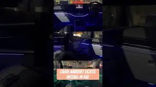 CARDI AMBIENT LIGHTS INSTAL IN KIA #cardi #lights #shorts