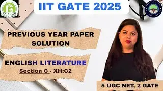 GATE 2025 PYQ Answers | English Literature Question Analysis #gate2025 #gate2026 #phd #iit #english