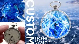How I Created a Frozen Pocket Watch (Custom Hand-Painted Watch Mod)