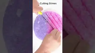 The Most Satisfying Slime Cutting Sounds Ever! 🔪💦 #SatisfyingSlime #SlimeASMR #CuttingSlime