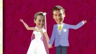 Unique Wedding Ideas - Personal, animated 'Save The Date' video - Jerry Grove & Susanne Green