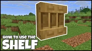 How To USE The SHELF In MINECRAFT