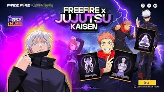 VAZOUU! TODOS OS ÍTENS DA PARCERIA DO FREE FIRE X JUJUTSU KAISEN EM 2026