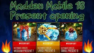 Opening Madden Mobile 18 presents and Ultimate Freeze elite player pack