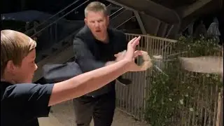 Rick Smith Jr. Card Throwing Trick shot!  #cardthrowing #ricksmithjr!