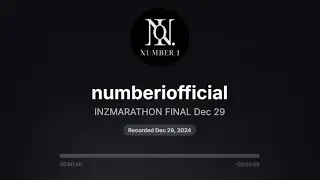 2024.12.29 STATIONHEAD Number_i トーク部分 #ステーションヘッド #ステヘ #INZMARATHONFINAL #Number_i #平野紫耀 #神宮寺勇太 #岸優太
