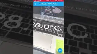 AR Weather App in Flutter using arkit. 