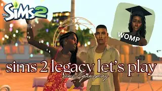grad pics, a surprise baby shower 🍼✨ + more cozy gameplay | sims 2 Labadi legacy lets play #sims2
