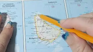 ASMR ~ Barbados History & Geography ~ Soft Spoken Map Tracing Tablet Google Earth