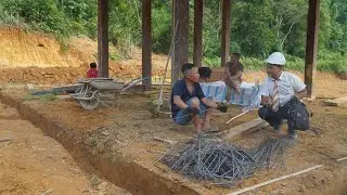 Eric was called by a big boss to supervise construction work.
