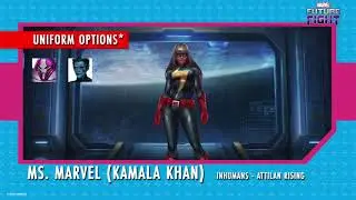 [MARVEL Future Fight] August Update: Ms. Marvel (Kamala Khan)'s new uniform is coming!
