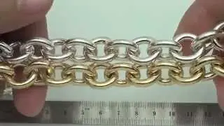13.2mm Thick and Heavy Oval Link Cable Chain by Foot