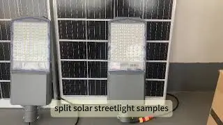 Pro Outdoor Lighting Factory &mdash; Split Solar Streetlight Samples Shipping to Panama | Year-End Buyers!