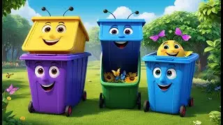 Five Little Bugs in the Bin | Fun Counting Song for Kids | Nursery Rhymes & Kids Songs