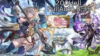 【碧藍幻想】土有利古戰場200Hell 方陣FA 8:35編成/土古戦場 200Hell ブランシュ フルオ8:35　マグナ編成【グラブル】
