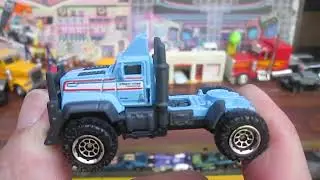 Torque Titan Mattel Matchbox Toy Truck Unboxing and Review - Baby Blue Big Rig Tractor Trailer 1/64