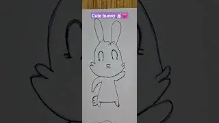 cute bunny drawing✍️ 🐰❤️| rabbit💜 #drawing #bunny #rabbit  #shorts