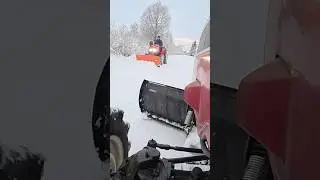 Snow removal Mitsubishi mt205 #winter #tractor