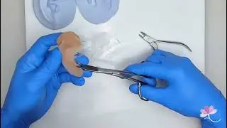 Open the mold and trim excess silicone