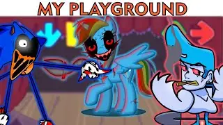 FNF Character Test | Gameplay VS My Playground | Rainbow, Sonic
