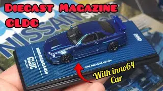 Diecast Car Magazine CLDC with Diecast Nissan GTR Inno64. Unboxing Review