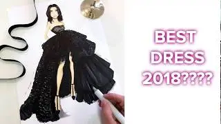 BEST DRESSED 2018 GOLDEN GLOBES | KENDALL JENNER | ILLUSTRATION